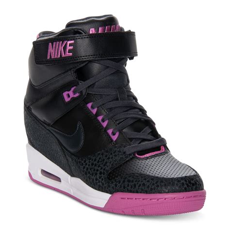 black wedge sneakers nike|Nike wedge sneakers finish line.